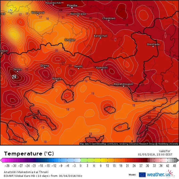 «Καμίνι» η Θράκη – Συνθήκες πρόωρου καλοκαιριού